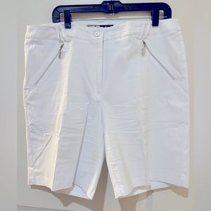 White Jamie Sadock Dressy Shorts.